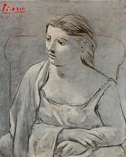 Pablo Picasso Classical Oil Paintings Woman In White